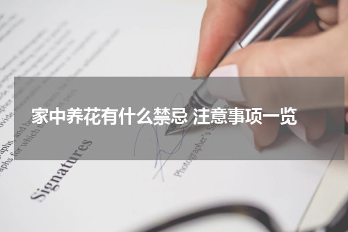  家中养花有什么禁忌 注意事项一览