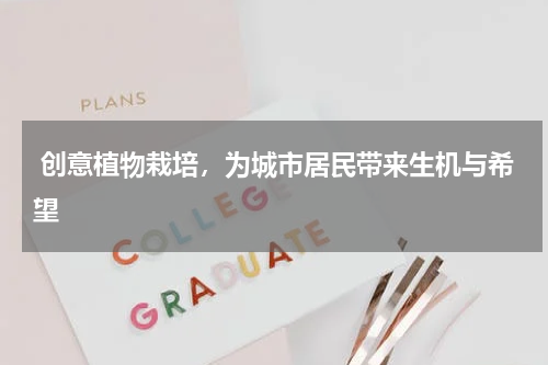  创意植物栽培，为城市居民带来生机与希望 