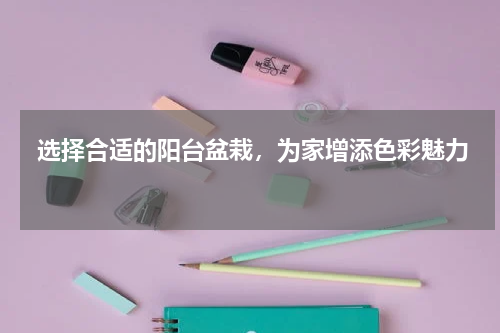  选择合适的阳台盆栽，为家增添色彩魅力 