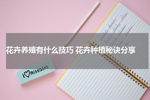  花卉养殖有什么技巧 花卉种植秘诀分享