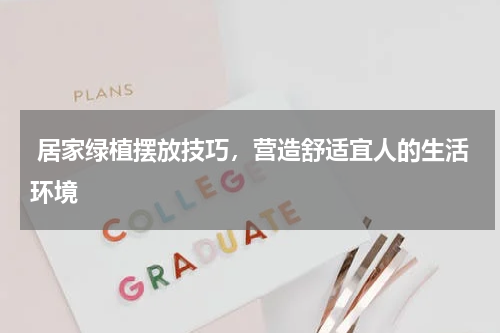  居家绿植摆放技巧，营造舒适宜人的生活环境 