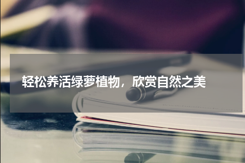  轻松养活绿萝植物，欣赏自然之美 