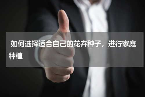  如何选择适合自己的花卉种子，进行家庭种植