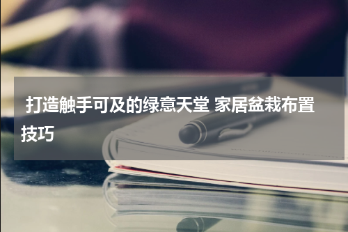  打造触手可及的绿意天堂 家居盆栽布置技巧