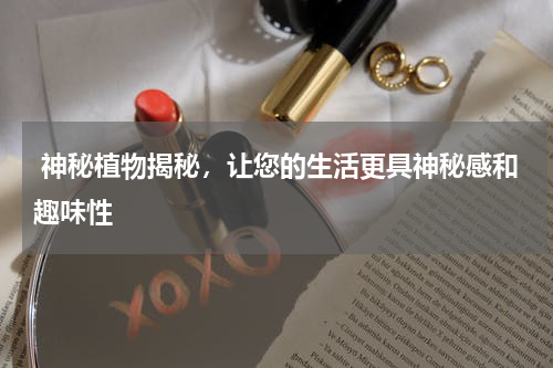  神秘植物揭秘，让您的生活更具神秘感和趣味性