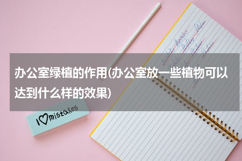 办公室绿植的作用(办公室放一些植物可以达到什么样的效果)