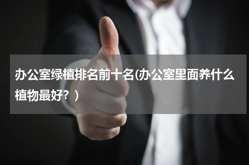 办公室绿植排名前十名(办公室里面养什么植物最好？)
