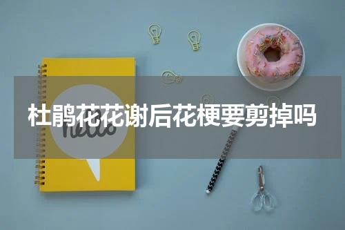 杜鹃花花谢后花梗要剪掉吗