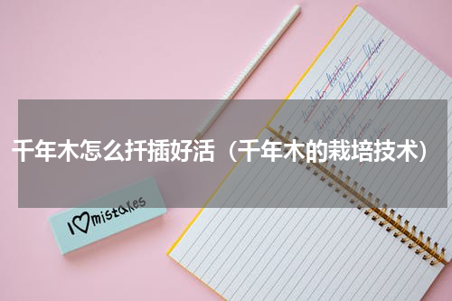 千年木怎么扦插好活（千年木的栽培技术）