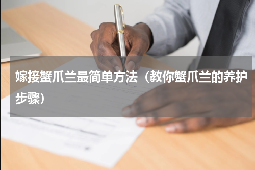 嫁接蟹爪兰最简单方法（教你蟹爪兰的养护步骤）