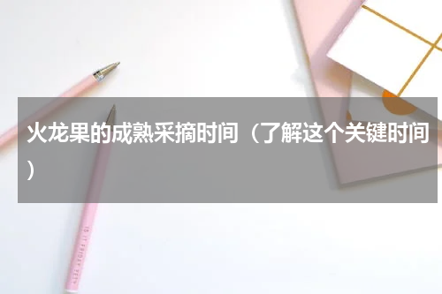 火龙果的成熟采摘时间（了解这个关键时间）