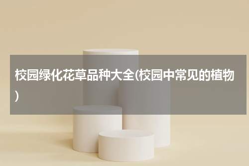校园绿化花草品种大全(校园中常见的植物)