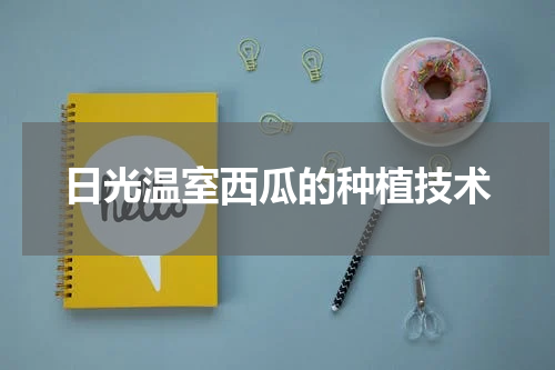 日光温室西瓜的种植技术
