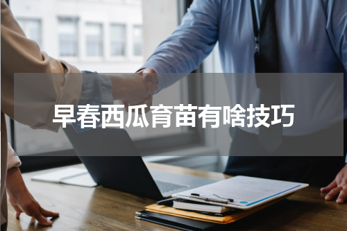 早春西瓜育苗有啥技巧