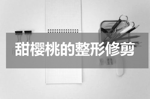 甜樱桃的整形修剪