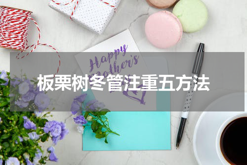 板栗树冬管注重五方法